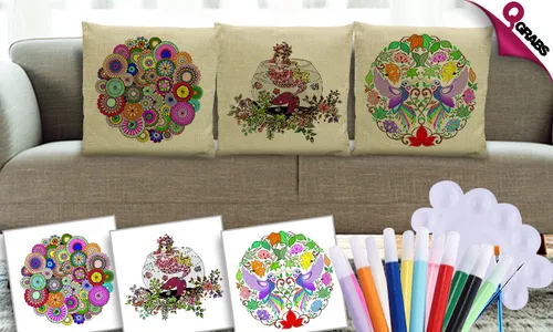 DIY Adult Coloring Pillowcase with Cushions!